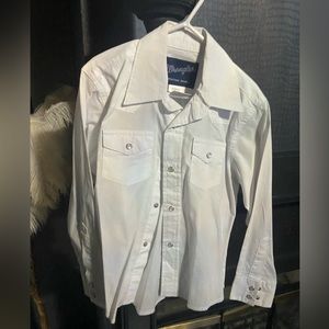 wrangler pearl snap shirt